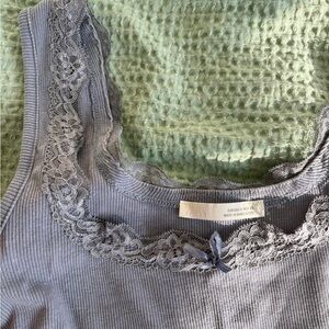 Zara Lace Trim Tank Top